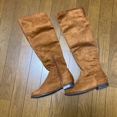 美品　ロングブーツ　S 茶色