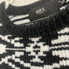 AZUL メンズベロアニット　Mサイズの画像