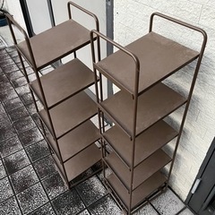 【値下げ】スチール製　靴置き2つの画像