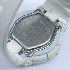 動作品 CASIO Baby-G BGA-133-7B 海外モデル ネオンダイヤル ホワイト×ピンク スカルシルエット アナログデジタル 札幌市 清田区 平岡の画像