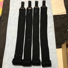 激レア 正規品 エルメス 馬用 肢巻 バンデージ ブラック 4枚セット リメイクにもの画像