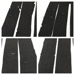 激レア 正規品 エルメス 馬用 肢巻 バンデージ ブラック 4枚セット リメイクにもの画像