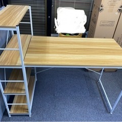 新品❗️❗️パソコンデスク ラック付き ワークデスク学習デスク ...
