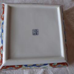 角皿  深皿  色絵  大鉢  盛り皿の画像