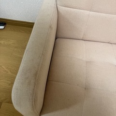 ソファ　2人掛け　ベージュの画像