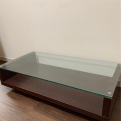 ガラス　ローテーブル　おしゃれの画像
