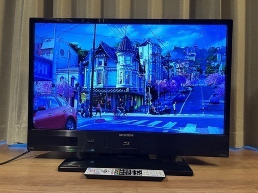 三菱 32型Blu-ray内蔵 500GB HDD内蔵　ダブ録可能