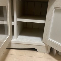 テレビ台　白の画像