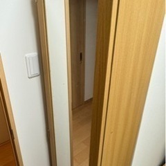 鏡付きラック