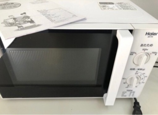 スティック型サイクロン掃除機ローズレッド　CT-22AT-RR 中古品すぐ使えるシンプル単機能レンジ、Haier ハイアール2014年電子レンジJM-17E西日本専用レンジ、説明書付き