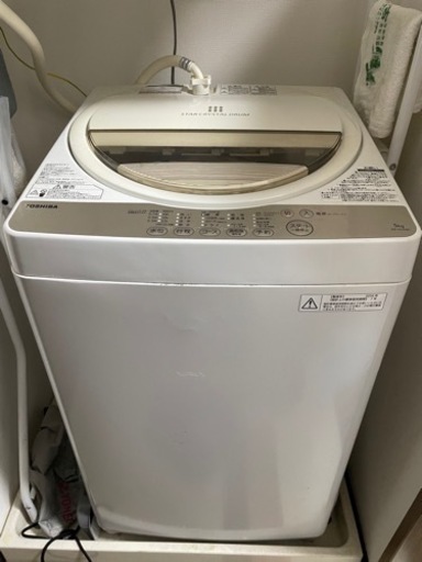 TOSHIBA全自動洗濯機　5.0kg  2016年製