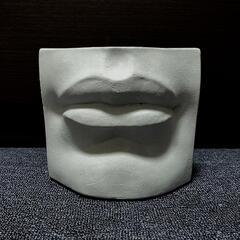 石膏像　ダヴィデ像の局部・口