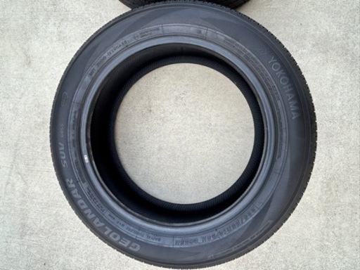 ヨコハマ夏用タイヤ ジオランダーSUV 225/55/R18 デリカd5 新車外し