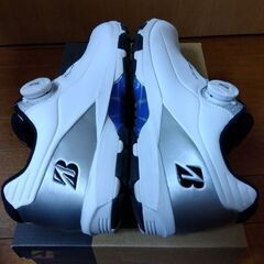 使用2回　ブリヂストンBRIDGESTONEゼロスパイクバイター25.0㎝　白×シルバーの画像