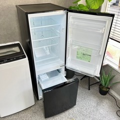 ☑︎ご成約済み🤝 品のあるブラック🎩 一人暮らし家電2点セット✨ 高年式⭕️の画像