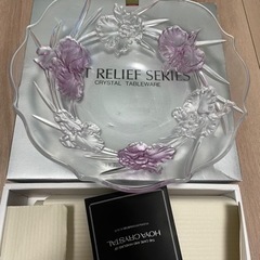 HOYA ART RELIEF SERIESクリスタル皿の画像