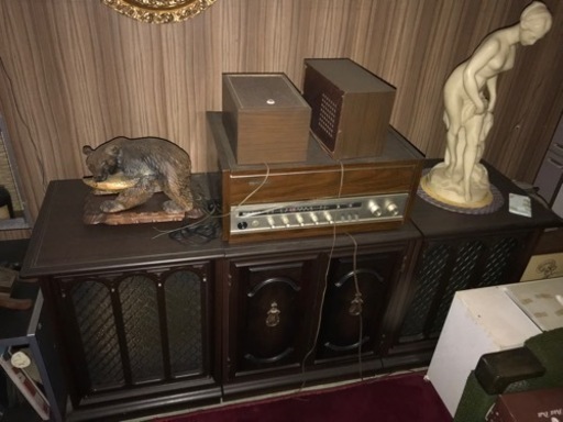 レコードプレーヤー コロンビア Columbia スピーカーシステム アンプ 昭和レトロ