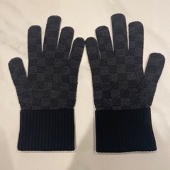 証明書2023年12月 新品同様 ルイヴィトン 手袋 ネオ プティ ダミエ M77992の画像