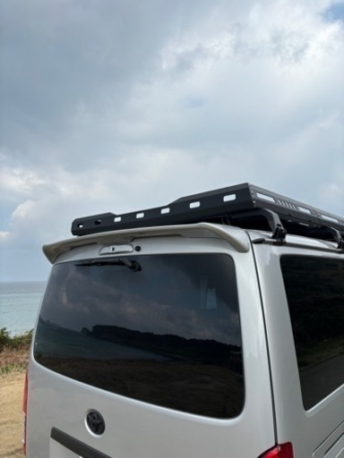 ハイエース　トヨタ純正　シルバー　リヤスポイラー　ルーフスポイラー　リア　美品‼︎