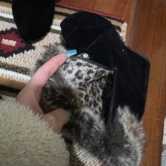 ファーショートブーツの画像