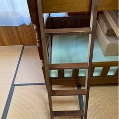 二段ベッド　木製の画像