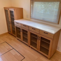 【取引完了】食器棚　3点セット