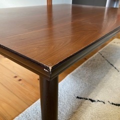 こたつテーブル　木製の画像