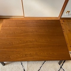 こたつテーブル　木製の画像