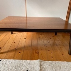 こたつテーブル　木製の画像