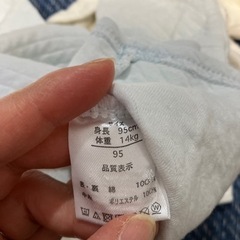 子供の肌着5着　厚手　長袖　綿100%の画像