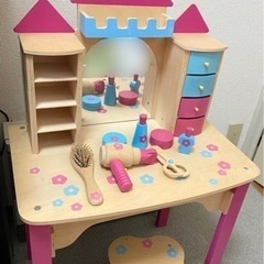 木製 ドレッサー 化粧台 女の子