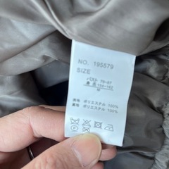 フェイクファー　フード付きジャンパー　レディースMの画像