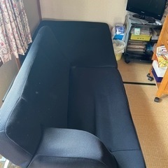 折りたたみソファーベッド（ブラック）の画像