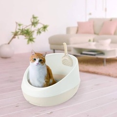 猫トイレ　リッチェル　ハーフカバーの画像