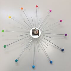 〇【0円あげます！】ジャンク品 掛け時計 インテリア雑貨 おしゃれ 家具 ディスプレイ 中古品(NF240211)Zi-1575の画像
