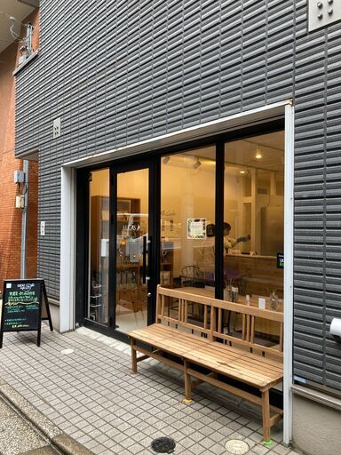 古材アンティークベンチ　飲食店の前などに