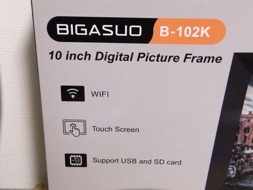 ☆最終値下げ！BIGASUO　10インチデジタルフォトフレーム　B-102K　Android＆wi-fi対応（現状渡し）☆