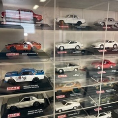ミニカー　セット　展示ケース付きの画像