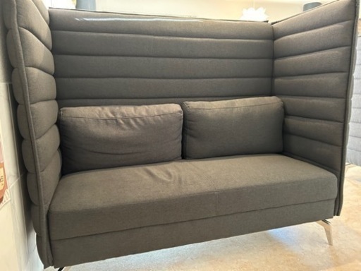 【美品】プライベート空間☆2人掛けハイバックソファー