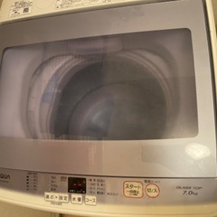 AQUA全自動電気洗濯機 7.0kg 2016年製の画像