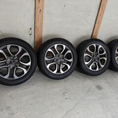 MAZDAデミオ純正アルミホイールタイヤセットの画像