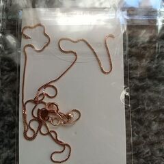 （商談中）シルバー925 一粒 ネックレス ピンクゴールド ペンダント 覆輪 ベネチアンの画像