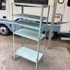 スチール棚　5段　ガレージ　整理整頓　部品　キャンプ道具　工具　...