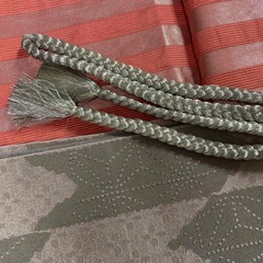 画像変更★お値下げ　新品　シルバー★帯締め　いかがでしょうか？