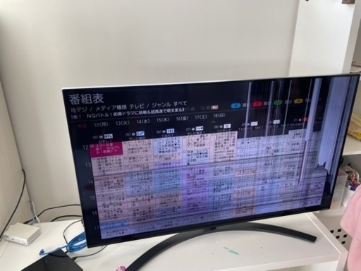49NANO86JNA 画面ヒビ LGの49型テレビ