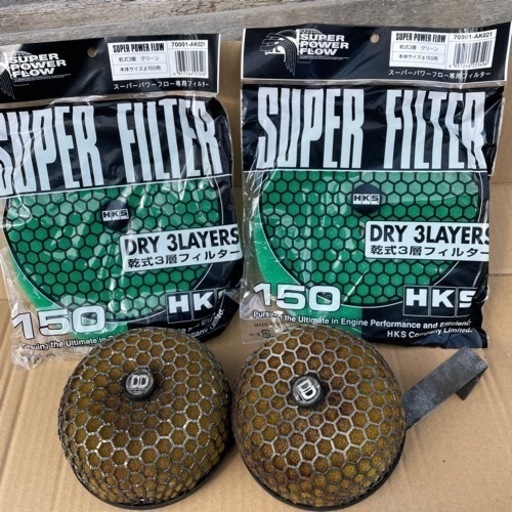 スカイラインGT-R BNR32 HKS パワーフロー エアクリーナー 新品交換用フィルター付き