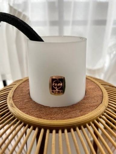昭和レトロ　金属製　吊り下げ照明　4個セット　ナショナル　松下電工　アンティーク 昭和レトロ ヴィンテージ 竹製ランプシェードナショナル松下電工