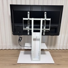 最終値下げ3月10日まで【美品】FUNAI43インチ液晶テレビ（2021年度製、保証2027年1月まで）壁寄せ仕様　近場お届けの画像