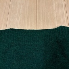 H&M  セーター　ボートネック　グリーンの画像
