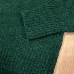 H&M  セーター　ボートネック　グリーンの画像